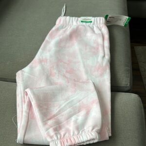 Pink Tie-Dye Track Pants